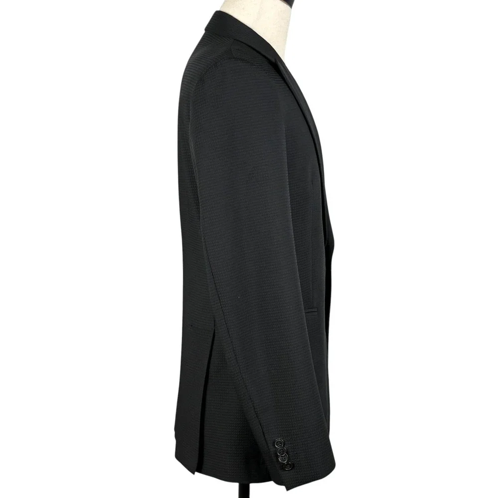 Emporio Armani Jude Line Blazer Mens 38US 48IT Black Single Button Italy